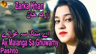 Ay Malanga Sa Ghuwarhy  Pashto Singer Zarka Khan  HD Video Song [upl. by Tarah]