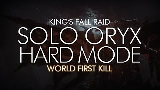 Destiny  Solo Oryx Hard Mode Kill  Kings Fall Raid [upl. by Anerrol]