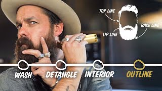 How to Trim Your Beard at Home 4 Step Tutorial  GQ [upl. by Eirotal]