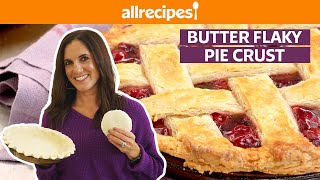 How to Make Butter Flaky Pie Crust  Get Cookin  Allrecipes [upl. by Urion]