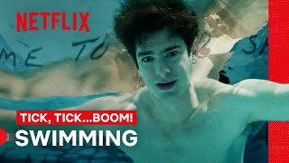 Andrew Garfield Performs Swimming  tick tickBOOM  Netflix [upl. by Lanae265]