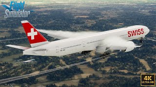 MSFS  Arrival into Tokyo  Narita   PMDG 777300ER  Swiss International Airlines [upl. by Yecies]