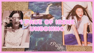 Unboxing IRENE 아이린 1 Page of Irene Photobook Tabloid Exclusive Ver [upl. by Alleahcim]