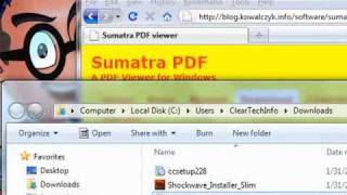 Speed up Acrobat pdf file viewing using Sumatra PDF [upl. by Aelaza]