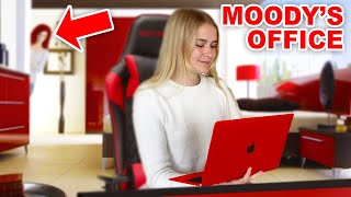 I BROKE Into MOODYS REAL LIFE OFFICE And HACKED Her Roblox Account [upl. by Nosyd]