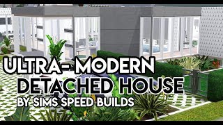 SIMS 3 SPEED BUILD  Ultra Modern Detached House [upl. by Hairabez]