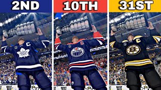 Winning EVERY NHL Team A Stanley Cup In NHL 24 [upl. by Farleigh915]