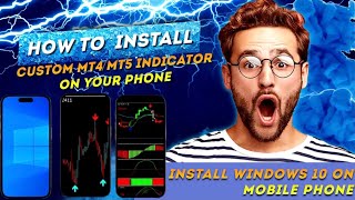 How to install custom indicator on MT5  MT4 Android and iPhone  Install robot on mobile phones [upl. by Cleary265]