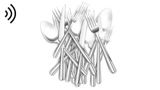 Silverware  Cutlery Clinking Sound [upl. by Skiba]