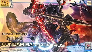 Gundam Barbataurus HG 1144 GundamBreaker Battlogue [upl. by Ellon428]