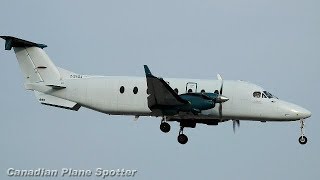 Air Georgian Beech 1900 Landing at Toronto Pearson Airport YYZ [upl. by Soll]