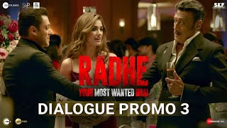 Radhe Dialogue Promo 3  Salman Khan  Jackie Shroff  Prabhu Deva  13th May [upl. by Macmahon122]