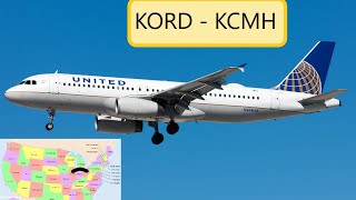 FlightGear  A320  KORD  KCMH  Chicago  Columbus [upl. by Tierell]