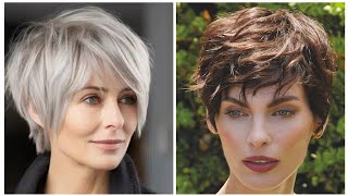 Women Fine Pixie Haircut ideas 50 Latest Short Pixie Haircut Pinterest Pixie Haircut Style 2024 [upl. by Vilhelmina]