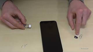 Samsung Galaxy A34 5G Wie und wo setzt man die SIMKarte ein Tutorial für die SIMKarten und SD [upl. by Engeddi]