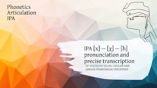 IPA x — χ — ħ velar uvular and pharyngeal fricatives explained [upl. by Ahsinat692]