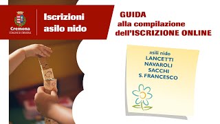 Iscrizione ai nidi comunali come compilare la richiesta online  Video tutorial [upl. by Everrs91]