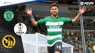 Sporting Lisbon vs Young Boys • UEFA Europa League 202324 [upl. by Okechuku774]