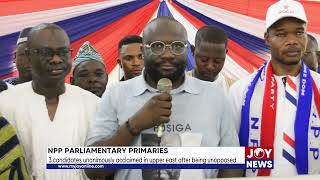 NPP Parliamentary Primaries 3 candidates unanimously acclaimed in Upper East after being unopposed [upl. by Stuckey]