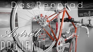 Rennrad Projekt  Antrieb montieren [upl. by Atinid]