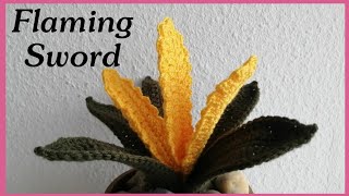 Crochet Flaming Sword Plant or Vriesea Carinata [upl. by Page659]