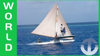 Marshall Islands Canoe Racing on Trans World Sport [upl. by Nylahsoj223]