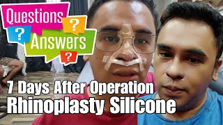 Q amp A about my Rhinoplasty Us Silicone Operation with Doc Ferdinand Lacson of Kosmed Aesthetic [upl. by Dituri224]