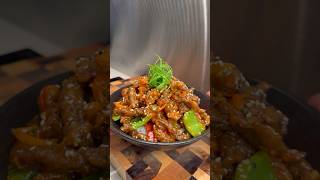 Crispy Chilli Beef 😍🔥🌶️ Shorts [upl. by Llemrej]