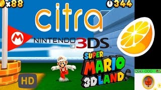 CITRA  Super Mario 3D Land 3DS emu gameplay [upl. by Durrell]