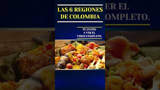 LAS 6 REGIONES DE COLOMBIA colombia educacion geografia culturageneral biodiversidad [upl. by Arlene]