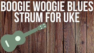 How to Shuffle Strum on Ukulele quotBoogie Woogie Stylequot [upl. by Anwad]