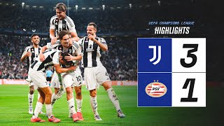 HIGHLIGHTS UCL  Juventus 31 PSV  Yildiz McKennie amp Nicos Goal [upl. by Maxa610]