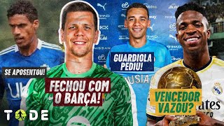 🚨 VAZOU BOLA DE OURO é do VINI l SZCZESNY é do BARCELONA l 100 M por MUSIALA l VARANE se APOSENTOU [upl. by Anitsyrhc]