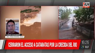 💧 Cataratas del Iguazú la crecida del río se llevó puesta las pasarelas [upl. by Suzann]