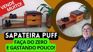 🛑 Aprenda a Fazer Uma SAPATEIRA BANCO MODERNA com o Material que Você tem em Casa PASSO A PASSO [upl. by Marlene]