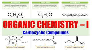 09 Carbocyclic Compounds  Organic Chemistry 01  BPharmacy 2nd Semester  Carbocyclic Agents [upl. by Enyamrahc]