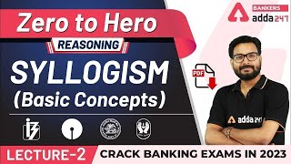 Syllogism Basic Concepts  Reasoning  Adda247 Banking Classes  Lec 2 [upl. by Weintrob]