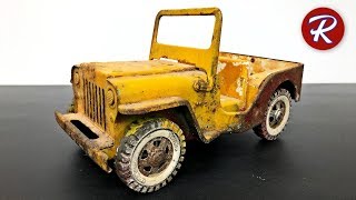 1960s Tonka Jeep Restoration  Military Willys MB [upl. by Kyla]