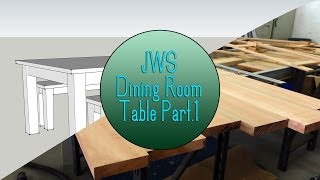 Build a Dining Room Table Set  Part 1 The Top [upl. by Yeldua894]