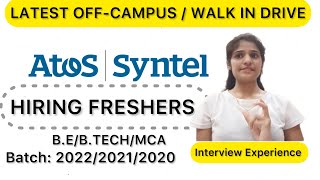 Atos Syntel Campus Placement  Interview Experience  Off Campus Drive 2023 2022 2021 2020 [upl. by Yeliak]