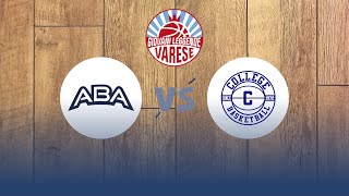 ABA vs College Borgomanero Trofeo Giovani Leggende Varese 2023 Red Conference [upl. by Iren]