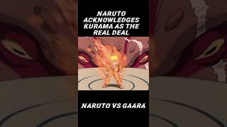 Naruto Vs Gaara Kurama acknowledged anime naruto [upl. by Engamrahc258]