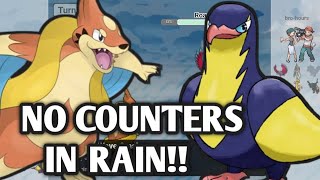 THIS BROKEN RAIN TEAM GETS EASY WINS  POKEMON SCARLET AND VIOLET [upl. by Karlis827]