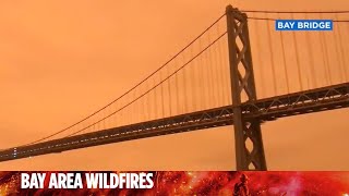 Dramatic orange hazy skies seen all across San Francisco Bay Area [upl. by Rimidalv965]