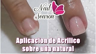 Acrilico en uñas naturales para principiantes base completa [upl. by Erlewine285]