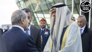 UAE President leaves Azerbaijan after official visit concludes [upl. by Renelle654]