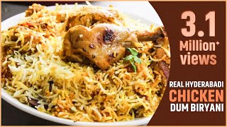 HYDERABADI CHICKEN DUM BIRYANI In Telugu చికెన్ దం బిర్యానీ  Nizams Hyd Chicken BiryaniVismaiFood [upl. by Avek]