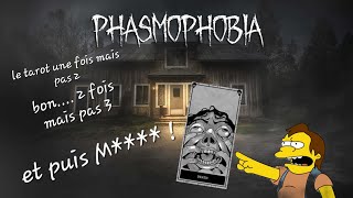 LE TAROT ME POURSUIT JPP 🤣  PHASMOPHOBIA FR 4 [upl. by Annoyek]