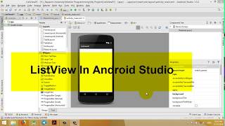 ListView in Android Studio [upl. by Namruht884]