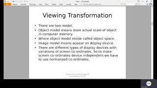 Windowing and 2D viewing Transformation 1 [upl. by Tamsky]